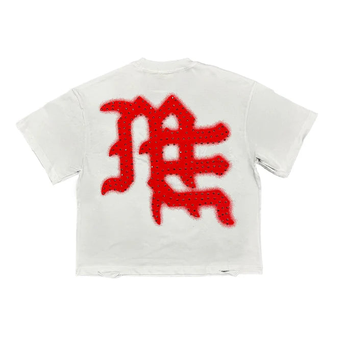 Red ‘End’ Rhinestone