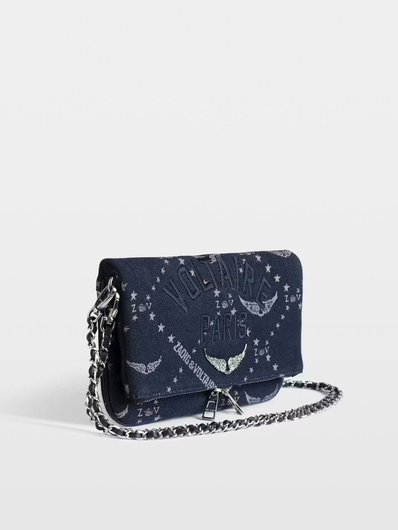 Rock Monogram Denim Pochette