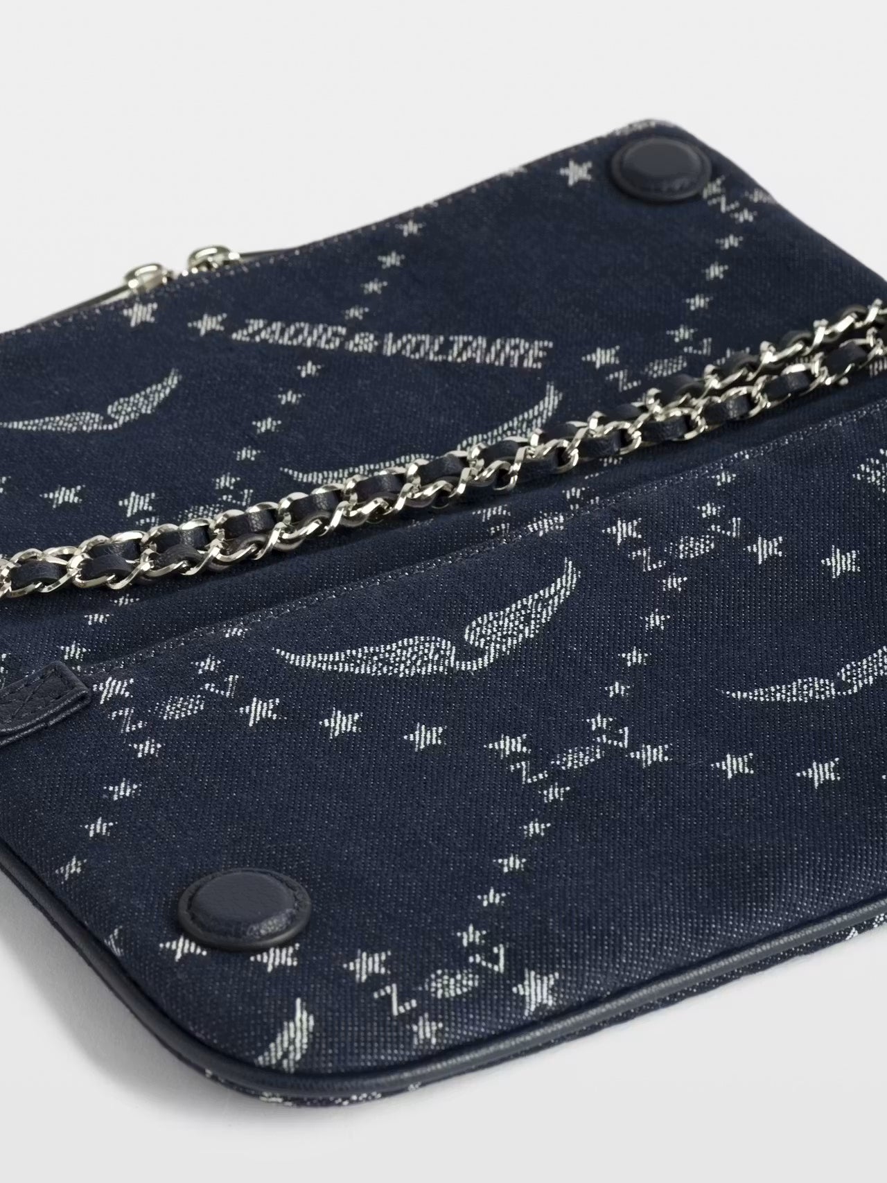 Rock Monogram Denim Pochette